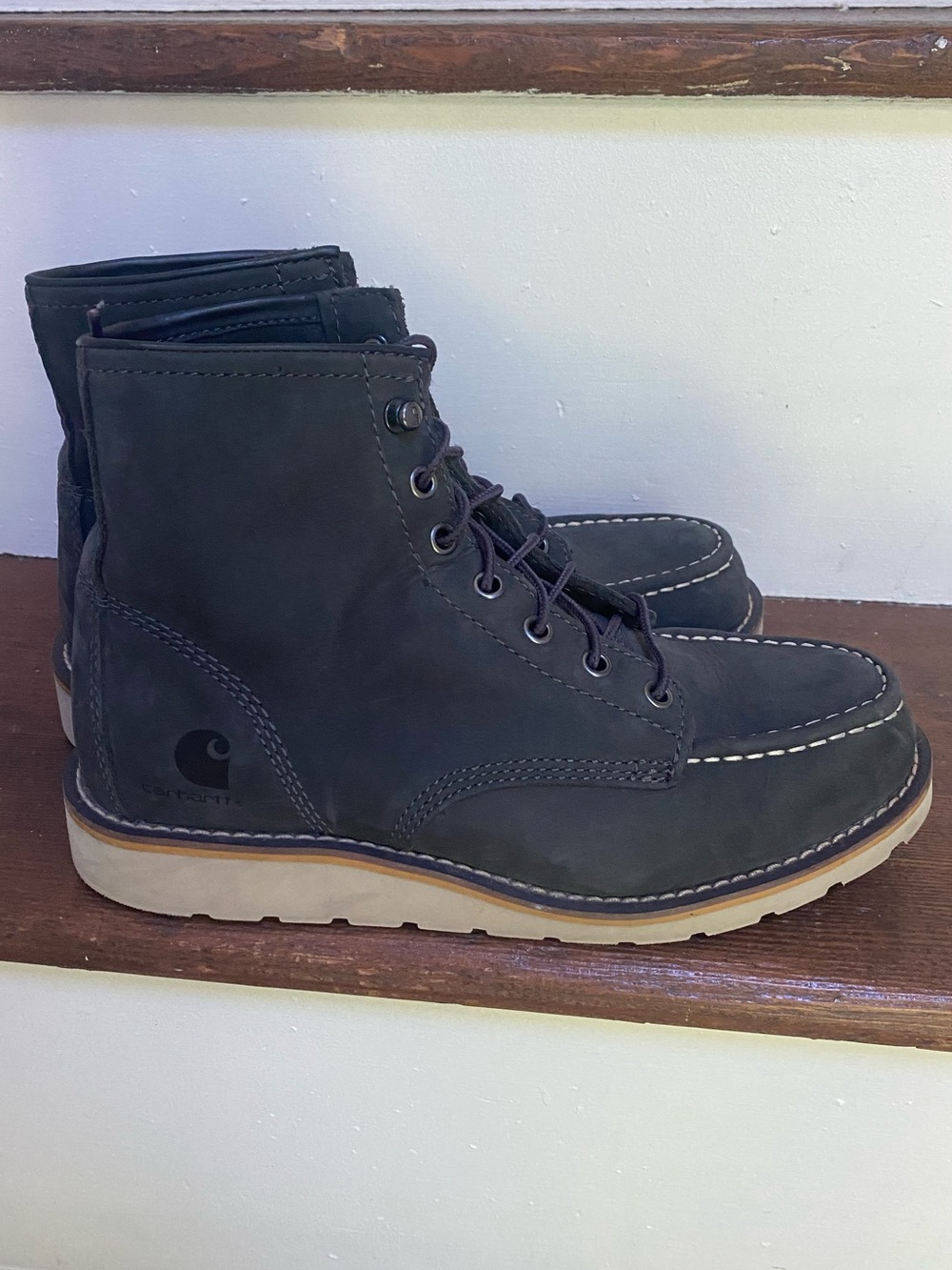 Carhartt Women’s Gray Lace-Up Chukka Work Boots, Size 8.5